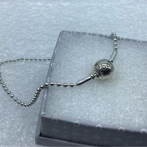 Pandora Essence Collection,” 19CM/7.87 Inches Silver Beaded Bracelet” 596002